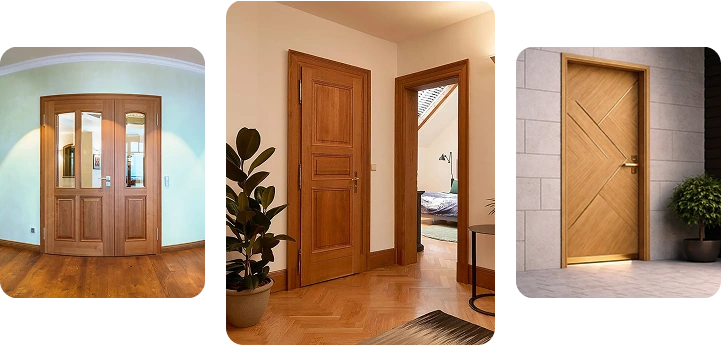 Premium quality wood interior doors in classic and modern styles